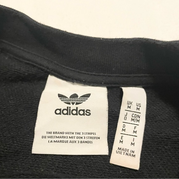 Adidas Men's Black Crewneck Sweater Size Medium - Picture 8 of 16